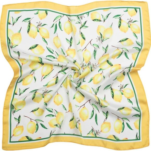 Silk Like Satin Scarf 21x21 Multi-Use Women Neck Head Waist Accessory - Picture 2 of 9